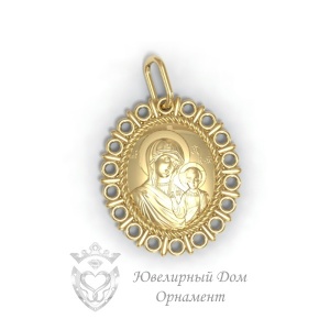 Нательная икона Казанская Божья Матерь