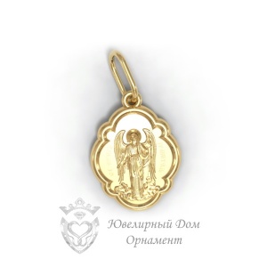 Золотая иконка Ангел Хранитель